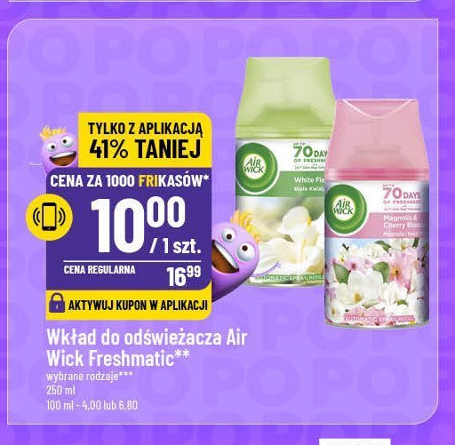 Wkład magnolia i kwiat wiśni Air wick promocja