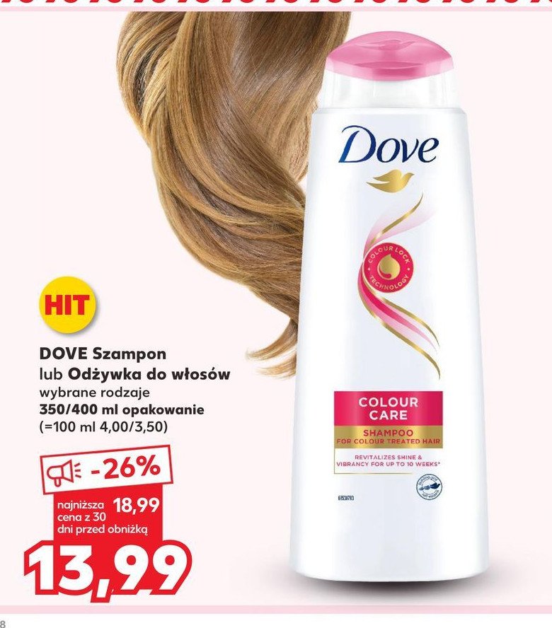 Szampon do włosów Dove color care promocja