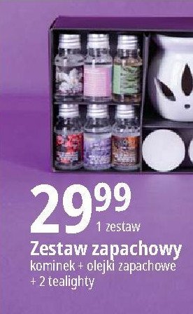 Zestaw zapachowy kominek + olejki + 2 tealighty promocja