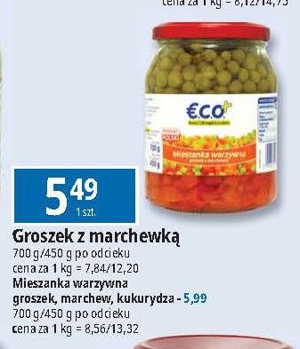 Groszek z marchewką Eco+ promocja