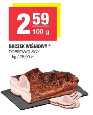 Boczek wiśniowy Dobrowolscy promocja w SPAR