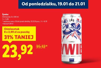 Piwo promocja w Lidl