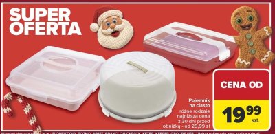 Pojemnik na ciasto różne rodzaje promocja w Carrefour