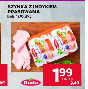 Szynka z indykiem prasowana Duda promocja