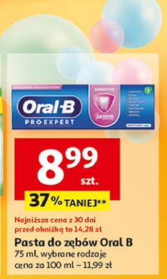 Pasta do z臋b贸w sensitive Oral-b pro-expert promocja