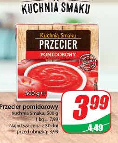 Przecier pomidorowy Kuchnia smaków promocja w Dino