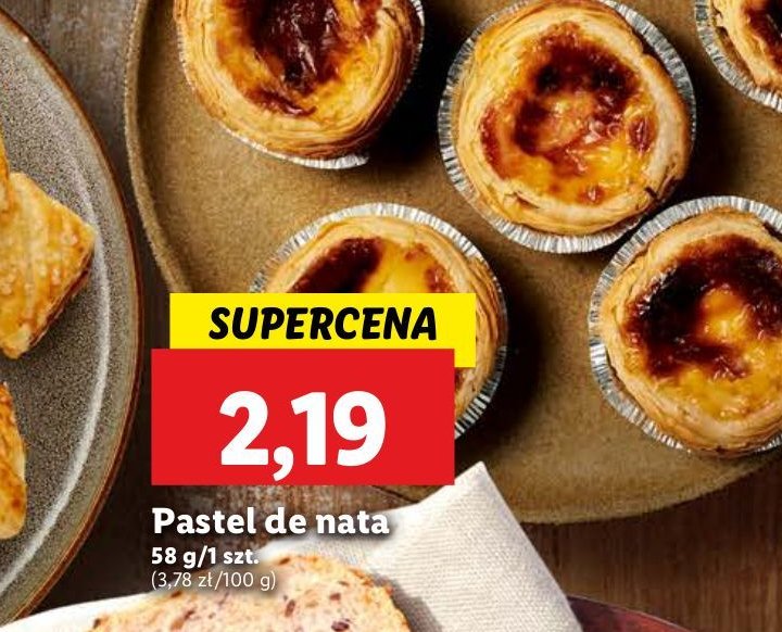 Pastel de nata Chrupiące z pieca promocja