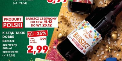 Barszcz czerwony 500 ml promocja w Kaufland