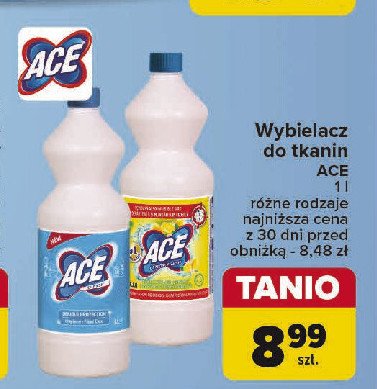 Odplamiacz regular Ace promocja w Carrefour