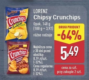 Chipsy pieczone 偶eberka Crunchips Crunchips lorenz promocja