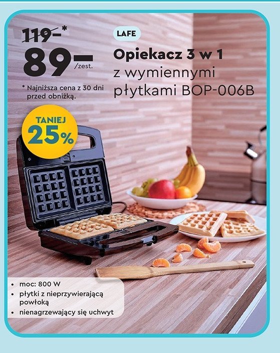 Opiekacz 3w1 bop-006b Lafe promocja