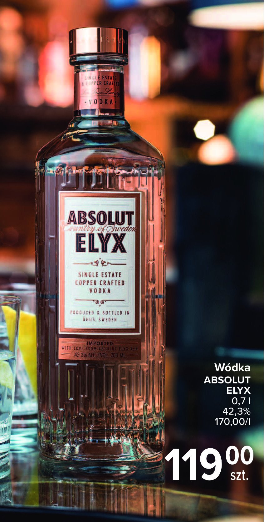 W贸dka Absolut elyx promocja