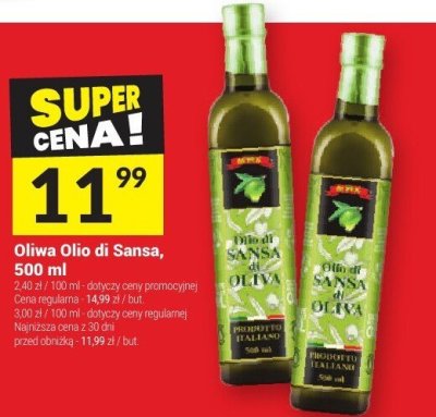 Oliwa Olio di Sansa, 500 ml promocja w Twój Market