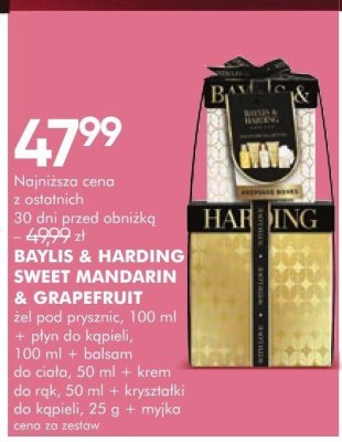 Żel pod prysznic BAYLIS & HARDING SWEET MANDARIN & GRAPEFRUIT promocja w Super-Pharm