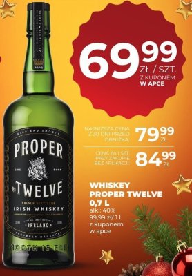 Whiskey Proper Twelve 0,7 L promocja w Duży Ben