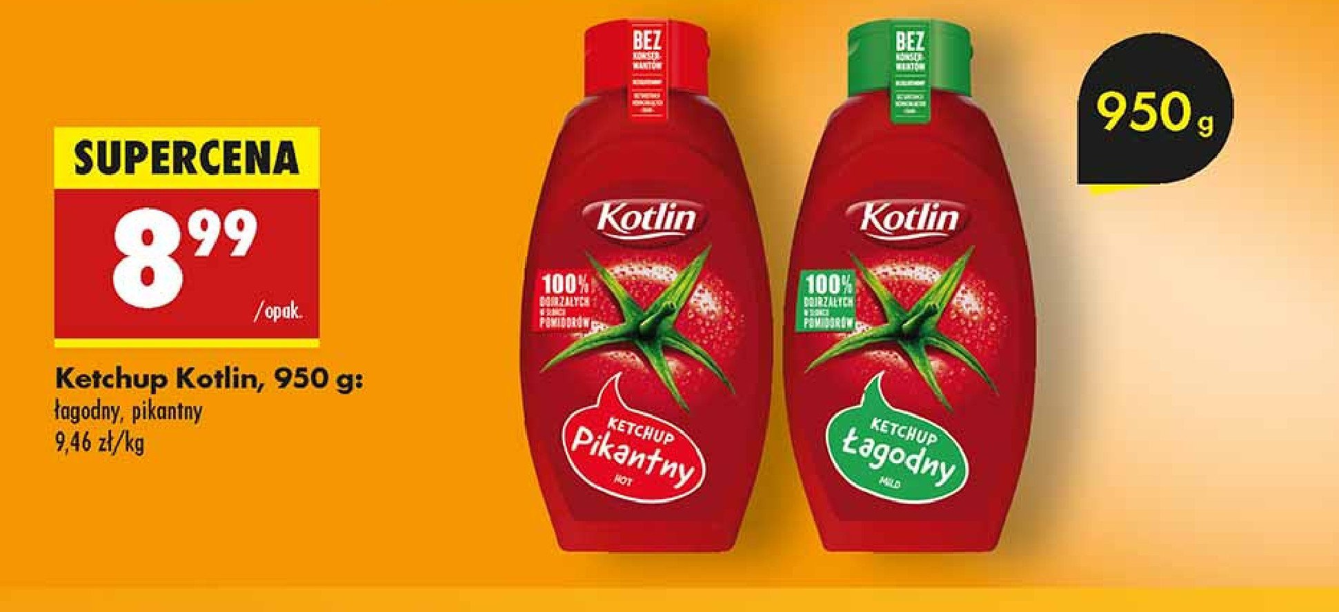 Ketchup pikantny Kotlin promocja w Biedronka