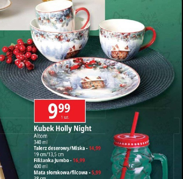 Miska 13.5 cm holly night Altom promocja