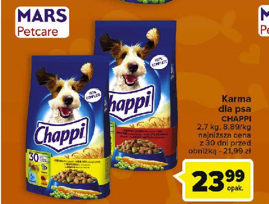 Karma dla psa wołowina + drób Chappi promocja
