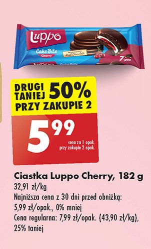 Ciastka cherry Luppo promocja