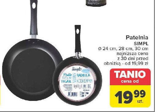 Patelnia 30 cm Simpl promocja