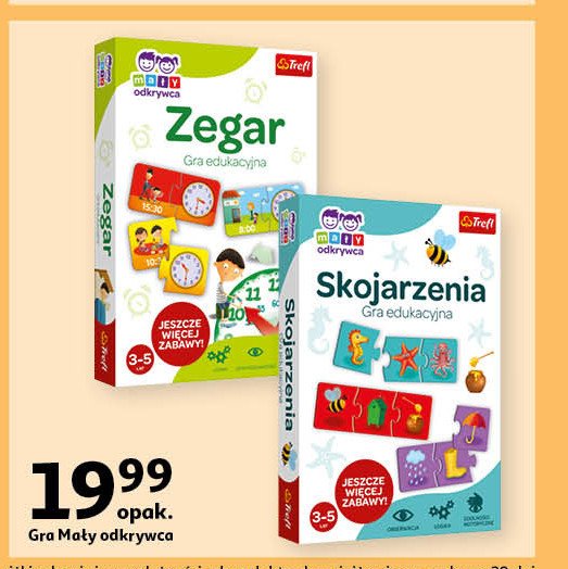 Gra mały odkrywca - zegar Trefl promocja