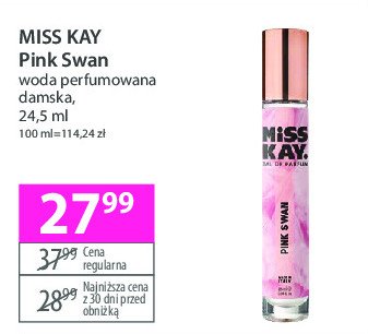 Woda perfumowana Miss kay pink swan promocja