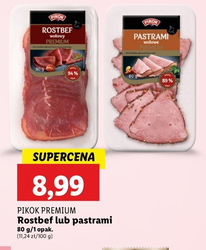 Pastrami wołowe Pikok premium promocja