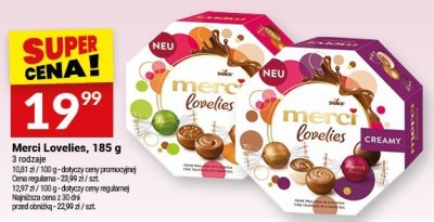 Praliny Merci Lovelies, 185 g promocja w Twój Market