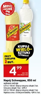 Napój Schweppes, 850 ml promocja w Twój Market