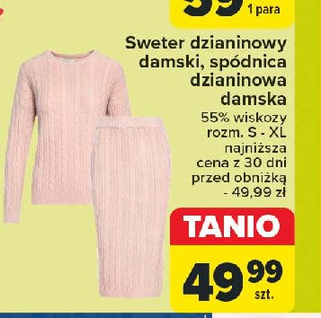 Spódnica dzianinowa promocja w Carrefour