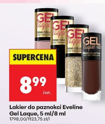 Lakier do paznokci Eveline Gel Laque, 8 ml/8 ml promocja w Biedronka
