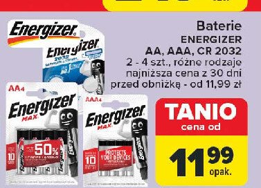 Baterie aaa Energizer max promocja w Carrefour