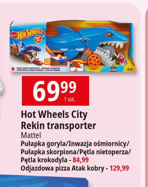 Atak ośmiornicy Hot wheels promocja