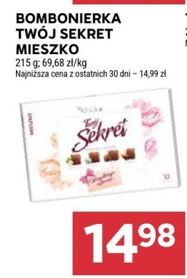 Bombonierka Twój Sekret Mieszko promocja w Stokrotka