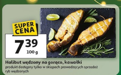 Halibut wędzony na gorąco, kawałki promocja w Auchan