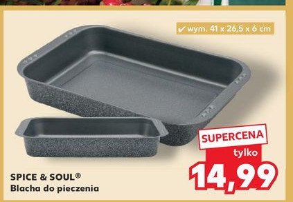 Blacha do pieczenia 41 x 26.5 x 6 cm Spice&soul promocja