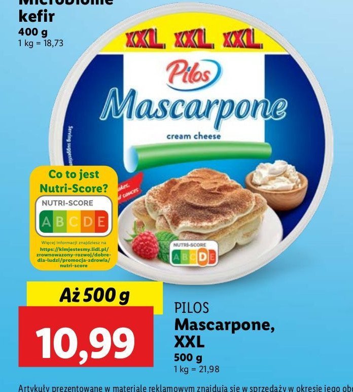 Serek mascarpone Pilos promocja