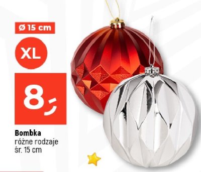 Bombka różne rodzaje, śr. 15 cm promocja w Dealz