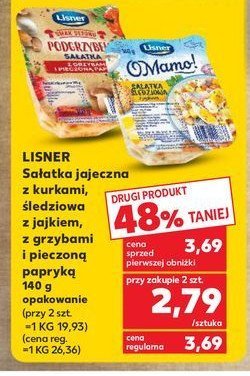 Sa艂atka z grzybami i pieczon膮 papryk膮 Lisner smak sezonu promocja