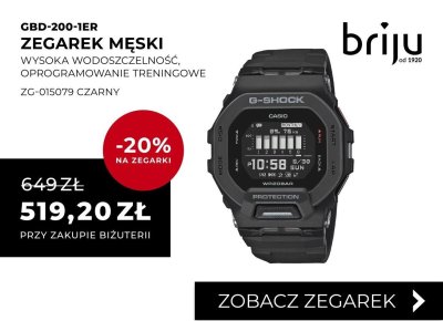 Zegarek męski G-SHOCK GBD-200-1ER promocja w Briju