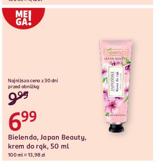 Krem do rąk wygładzenie wiśnia i jedwab Bielenda promocja w Rossmann