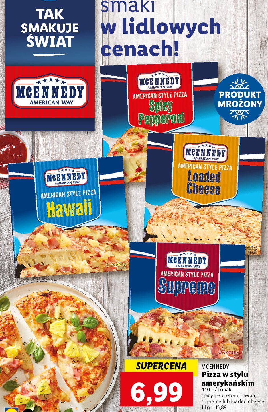 Pizza spicy pepperoni Mcennedy promocja