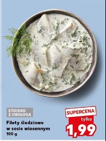 Filety śledziowe w sosie wiosennym promocja