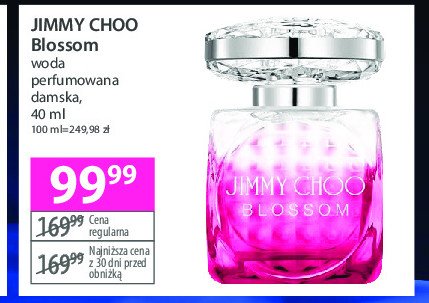 Woda perfumowana Jimmy choo blossom promocja