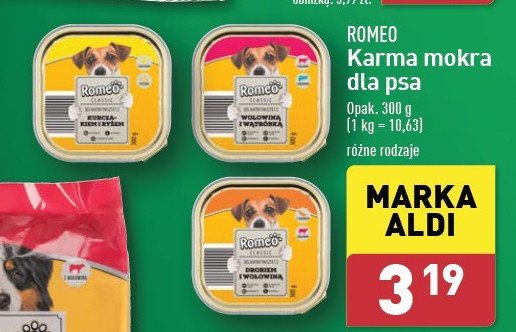 Karma dla psa cielęcina z warzywami Romeo (karma) promocja