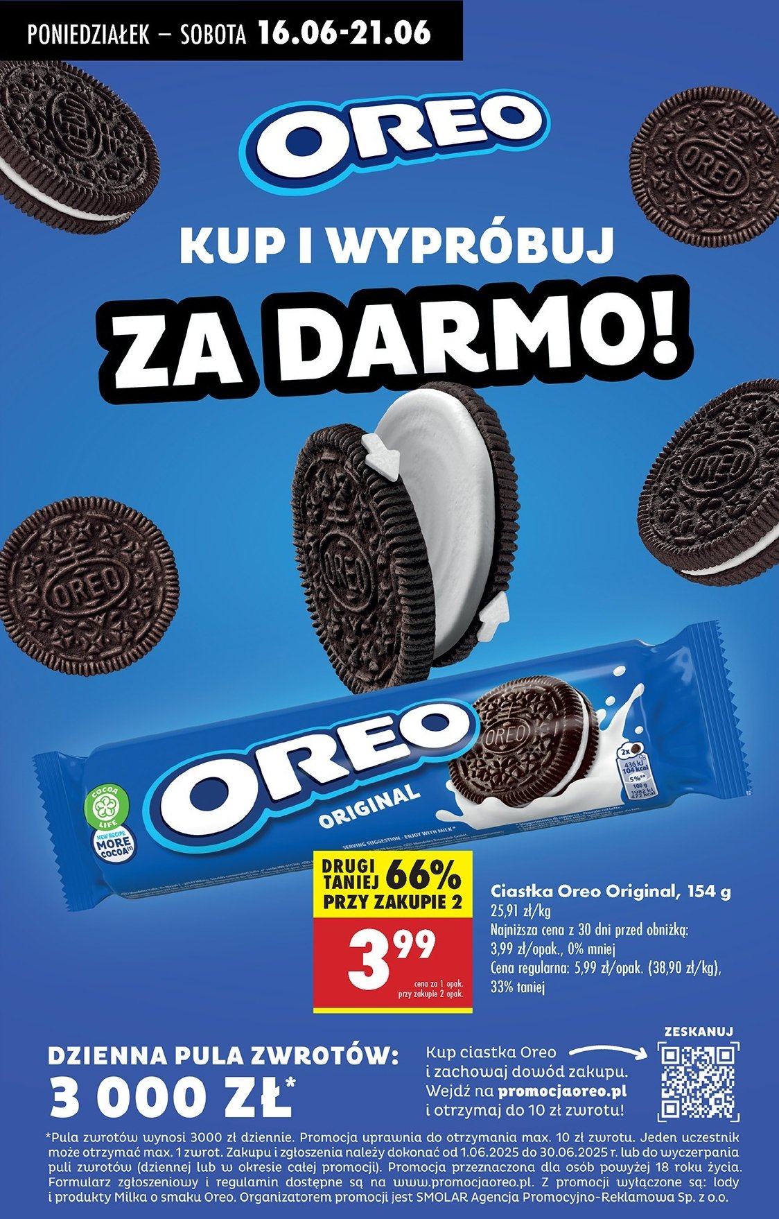 Ciastka Oreo promocja