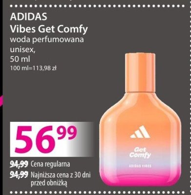 Perfumy ADIDAS Vibes Get Comfy woda perfumowana damska promocja w Hebe