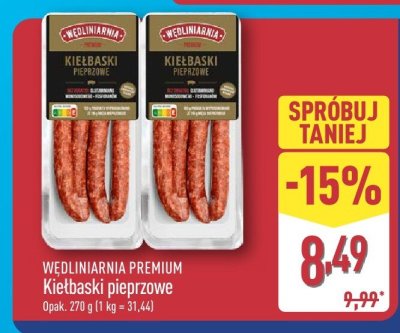 Kiełbaski pieprzone  promocja w Aldi