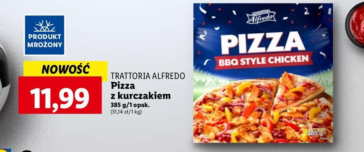 Pizza bbq style chicken Trattoria alfredo promocja