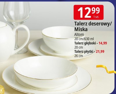Talerz deserowy/Miska Altom promocja w Leclerc